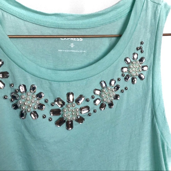 Express Stone Detail Crop Top • XS - Picture 3 of 4